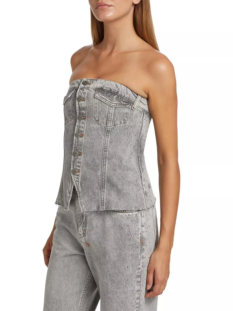 Ksubi Retro Dime Krystal Bustier Top 4