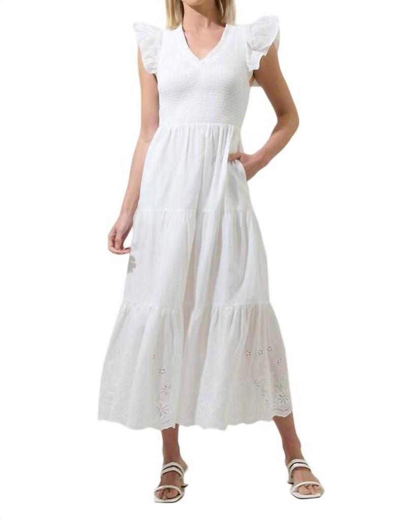Sugarlips Sugarlips - Aleah Sunfire Tiered Midi Dress
