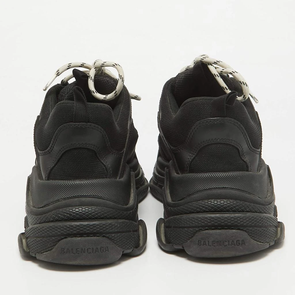 Balenciaga Balenciaga Black Leather and Mesh Triple S Sneakers Size 44 5
