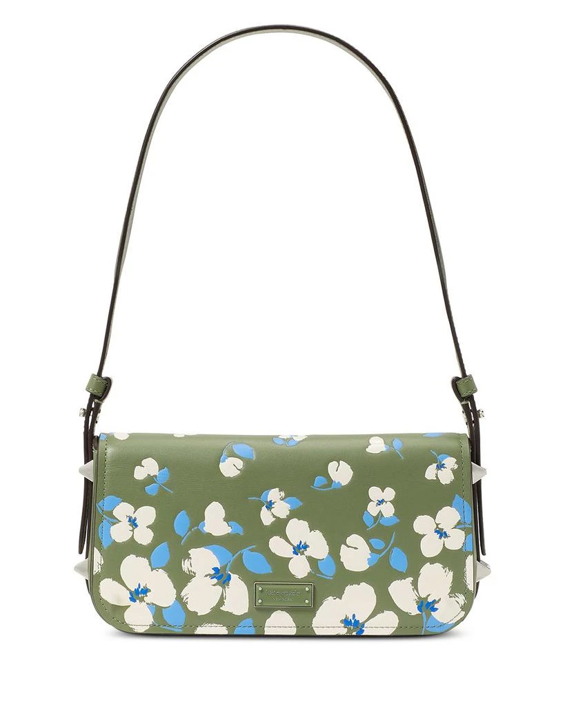 Kate Spade Liv Painterly Bouquet Embossed Leather Small East/West Shoulder Bag 1