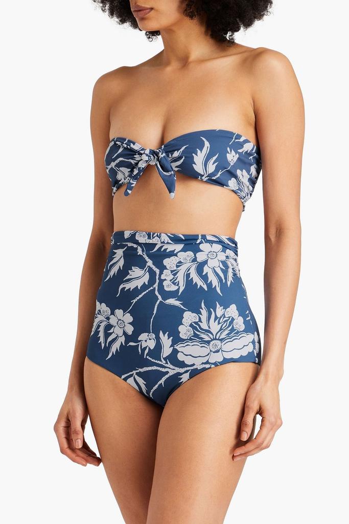 Mara Hoffman Kai knotted floral-print bandeau bikini top