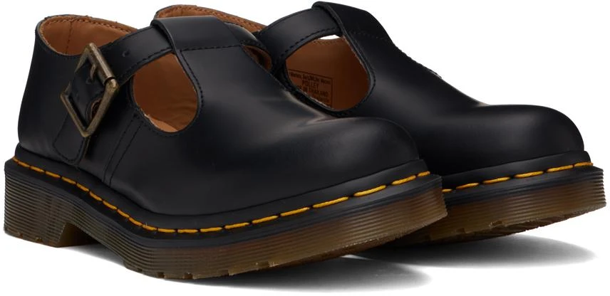 Dr. Martens Black Polley Smooth Leather Mary Jane Oxfords 4