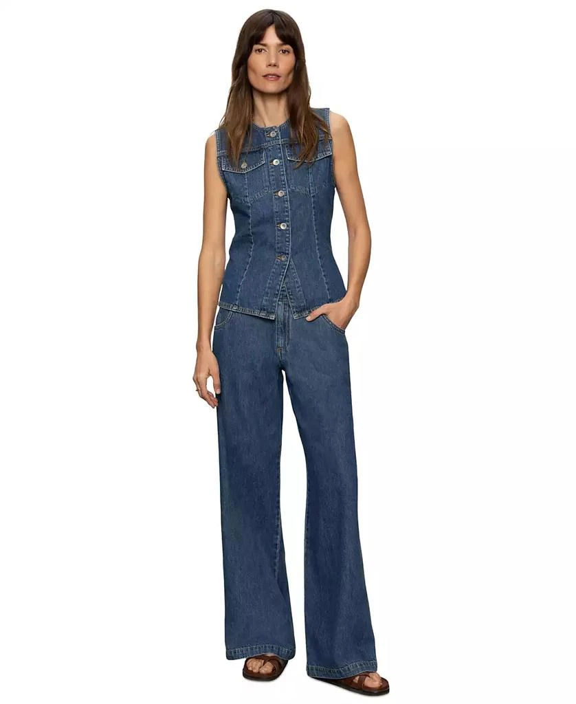 Sanctuary Women's Arden Mid Rise Wide-Leg Jeans 1