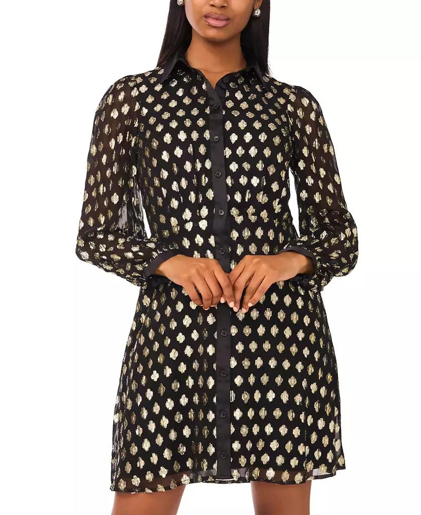 shirt dress long sleeve maxi Long Sleeve Holiday Maxi Shirt Dress, Blue Abstract – Jolie Moi Retail