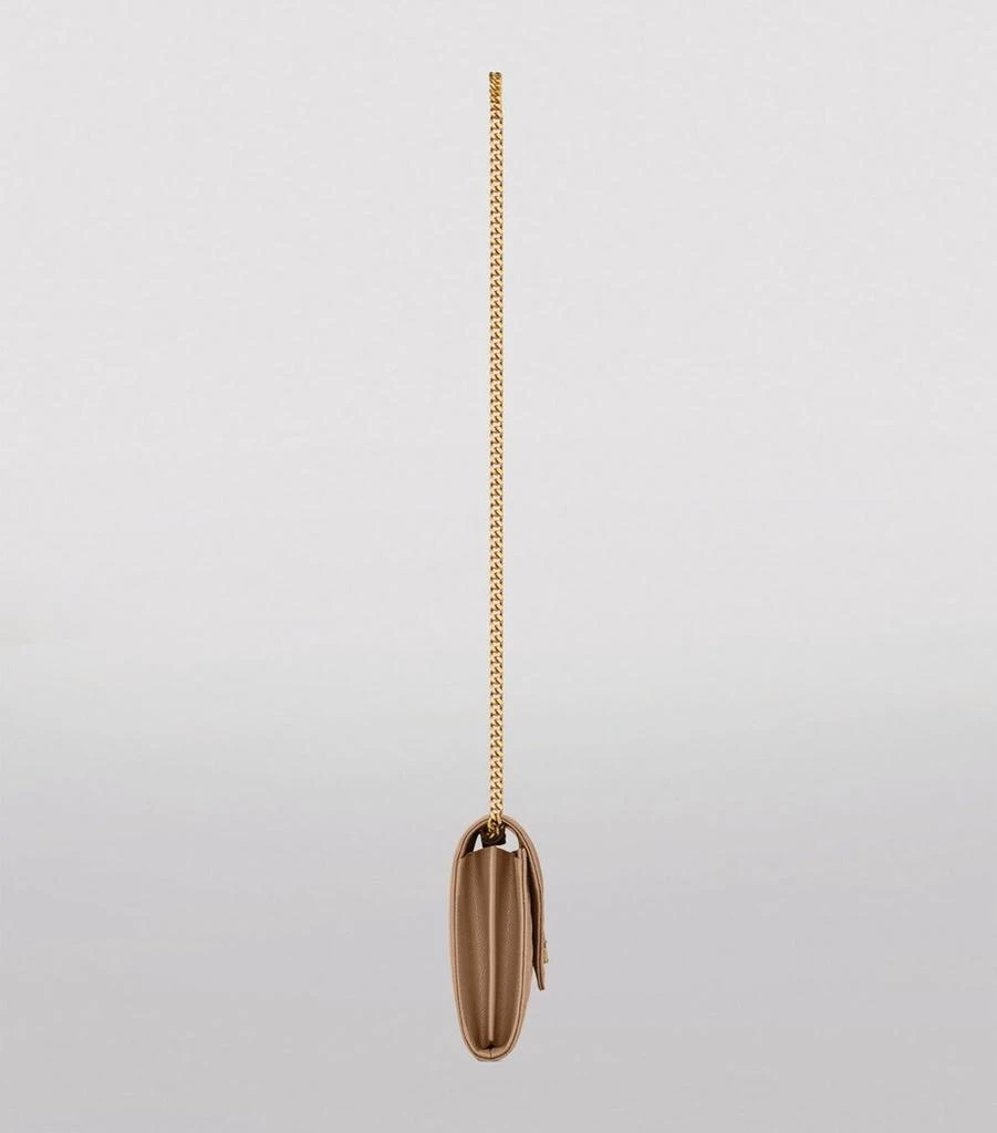 Yves Saint Laurent Leather Envelope Chain Wallet 5