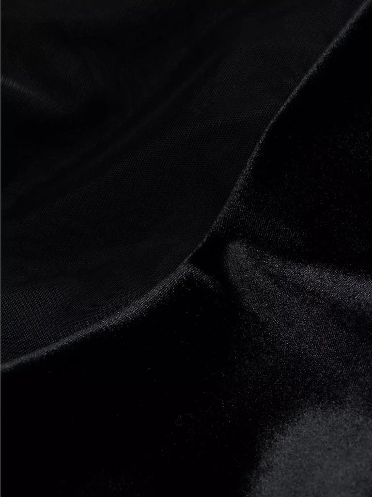 Chiara Boni Aroma Illusion Velvet Ruffled Sheath Gown 7