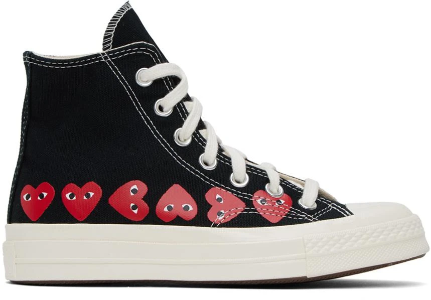 Comme des Garcons Black Converse Edition Chuck 70 Multi Heart Sneakers 1