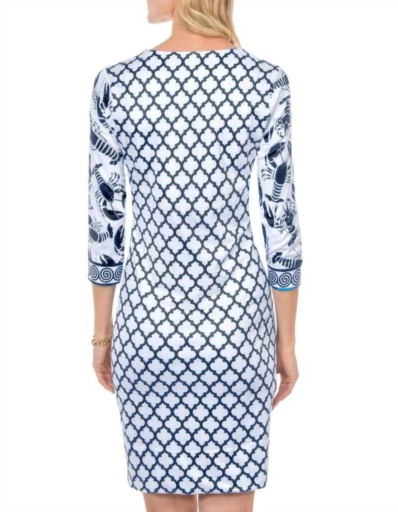 GRETCHEN SCOTT Lobster Soup Dress In Navy 3