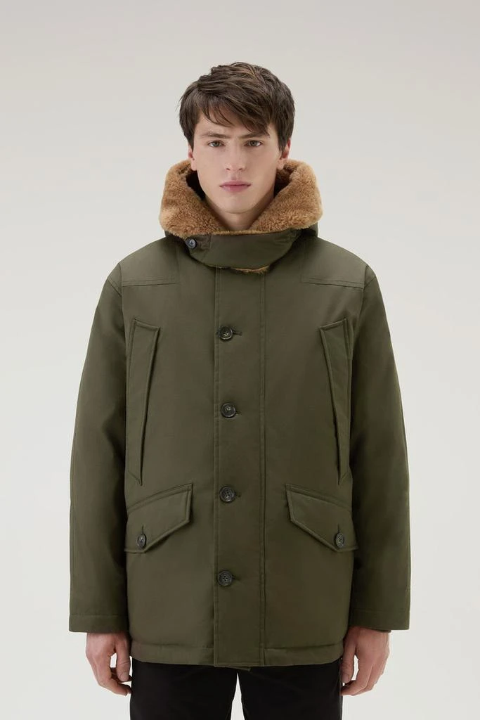 WOOLRICH Reversible Parka in Best Cotton - Men - Green 1