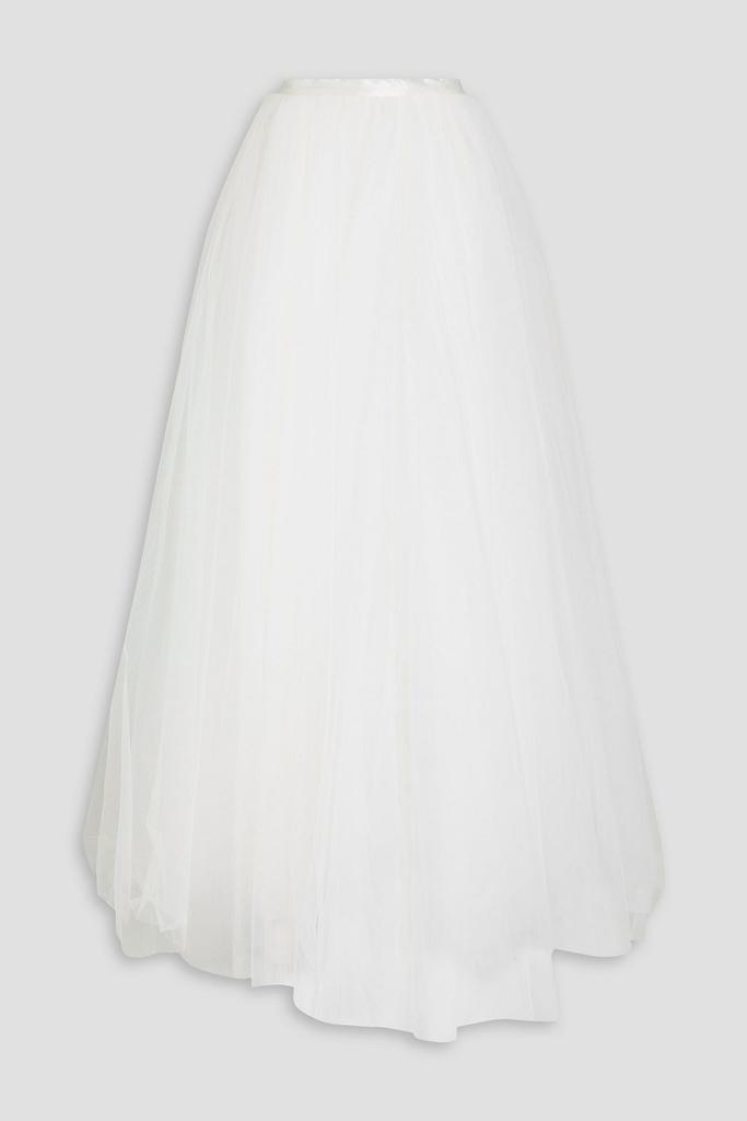 CATHERINE DEANE Delphi satin-trimmed tulle maxi skirt