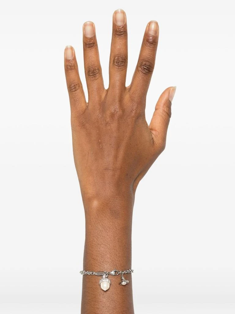 Vivienne Westwood Silver-tone Bracelet with Pearl-like Orb 3