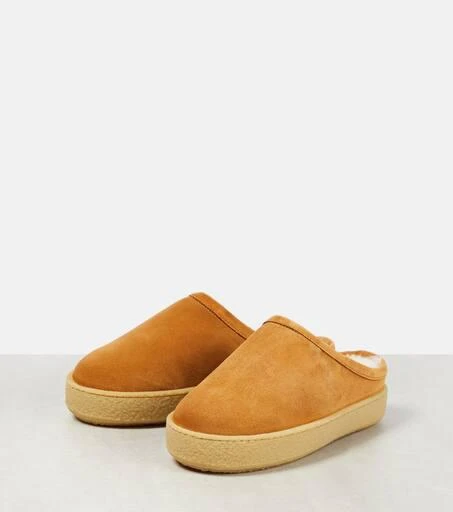 Isabel Marant Fozee shearling-lined suede slippers 5