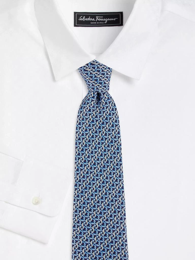 Salvatore Ferragamo Interlocking Gancini Silk Tie 2