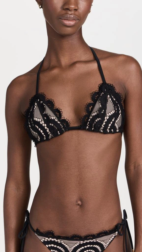 PQ Swim Lace Triangle Bikini Top 1