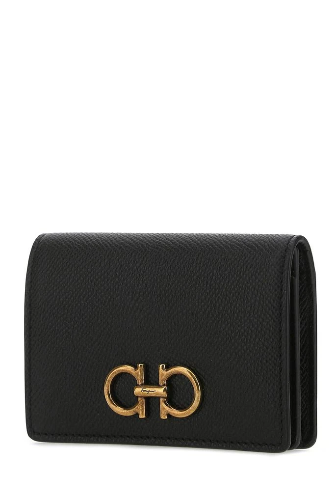 Salvatore Ferragamo Black leather business card holder 1