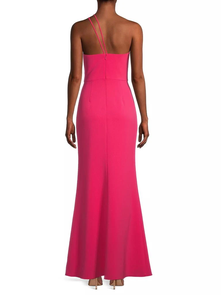 Liv Foster Twill Halter Mermaid Gown 5