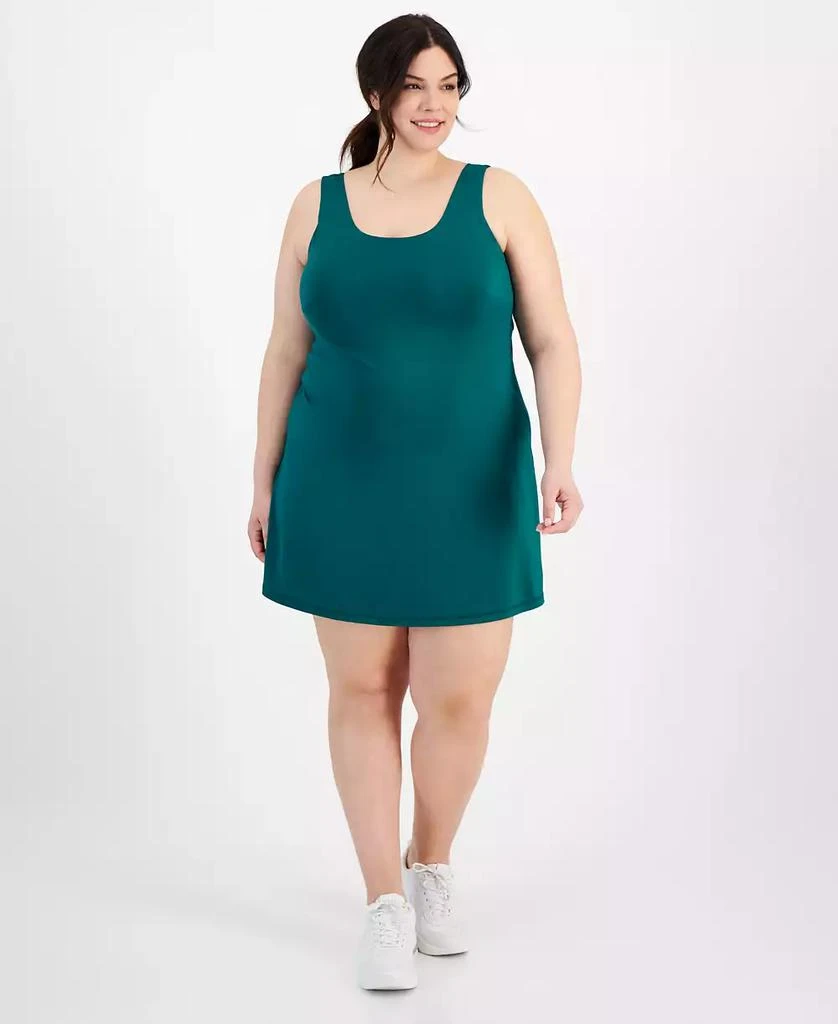 ID Ideology Plus Size Solid Performance Dress, Created for Macy's 1
