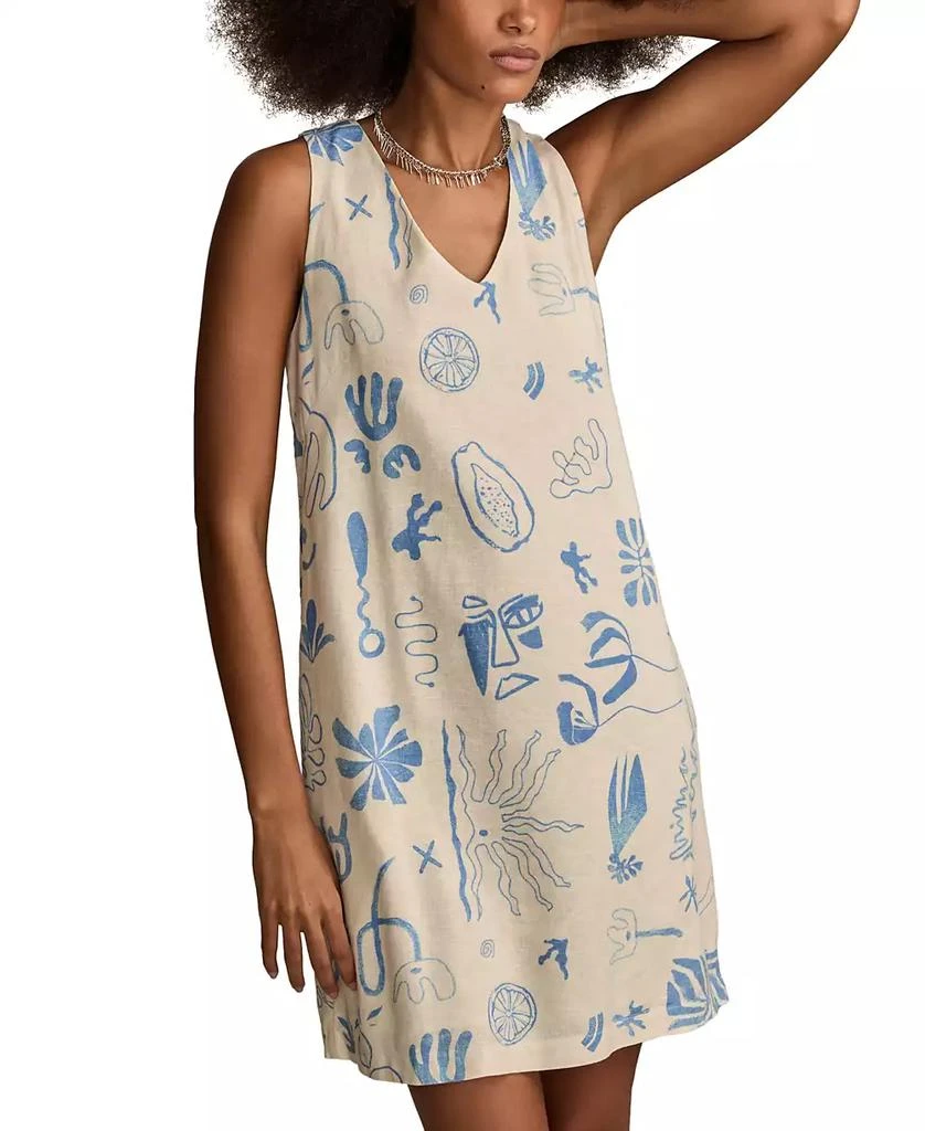 Lucky Brand Women's Printed Sleeveless Mini Shift Dress 2