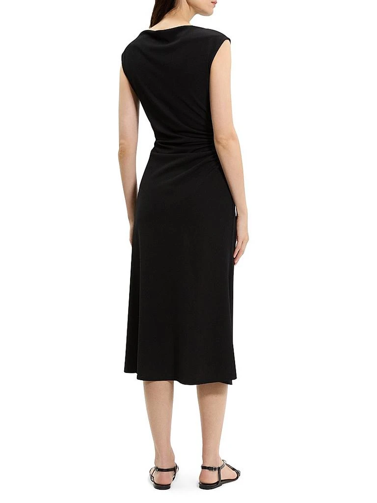 Theory Drape Boatneck Midi-Dress 4