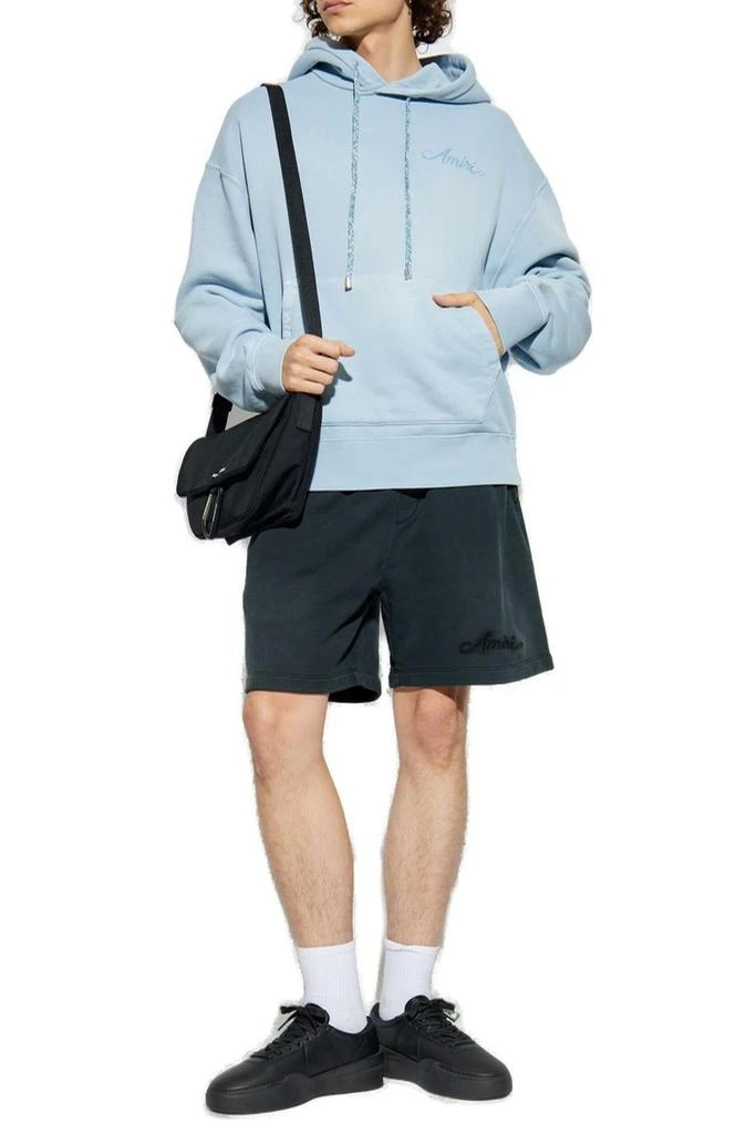 AMIRI Amiri Logo Embroidered Drawstring Hoodie 4