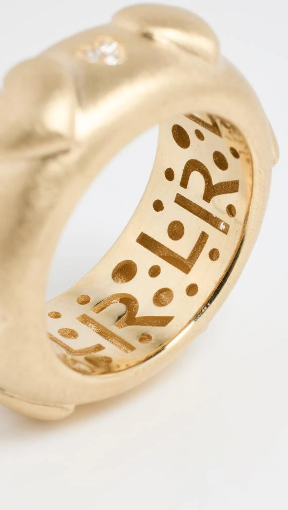 Lauren Rubinski 14k Yellow Gold & White Diamond Ring 5