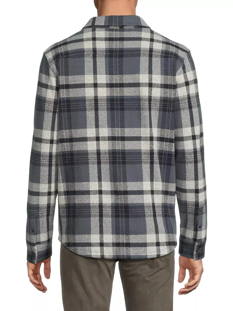Vince Plaid Knit Shirt Jacket 5