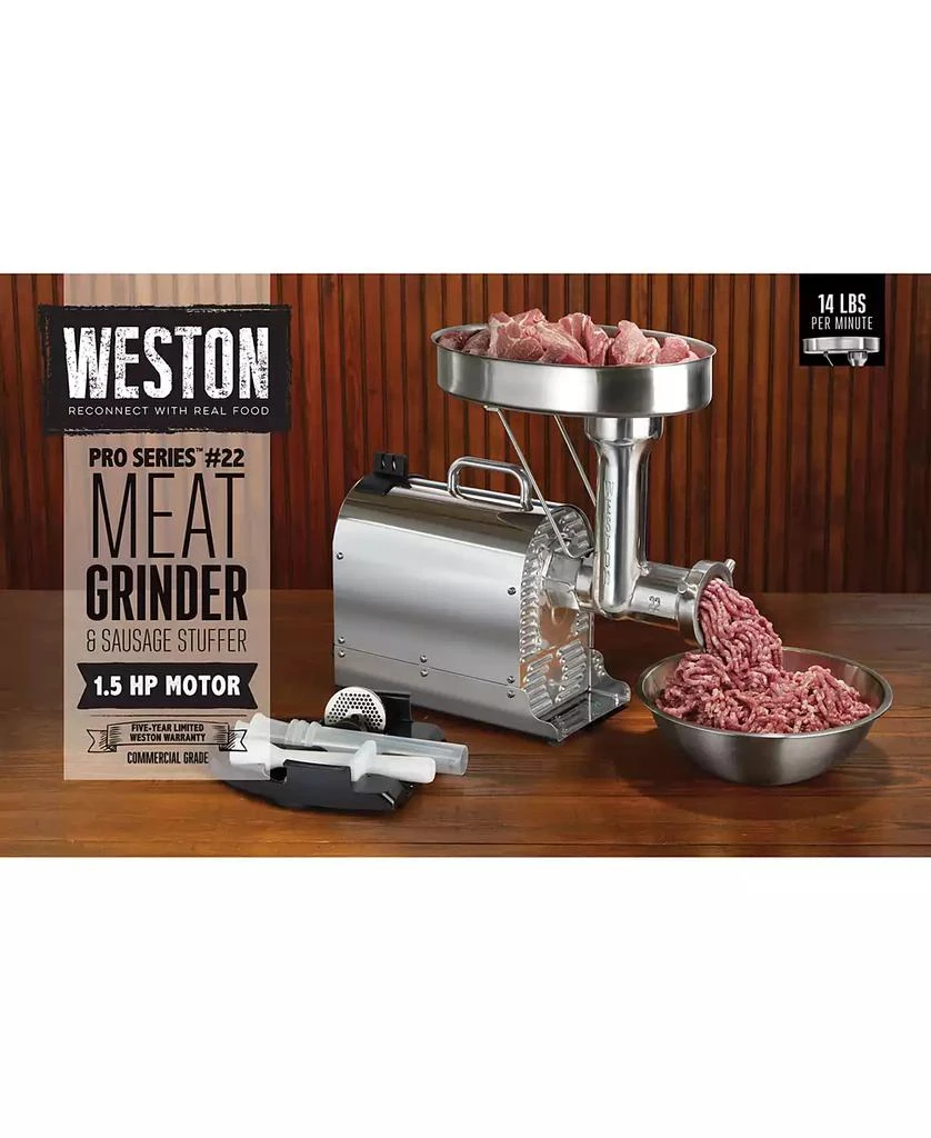 Hamilton Beach Pro Series 22 Meat Grinder with Sausage Stuffer Kit 2