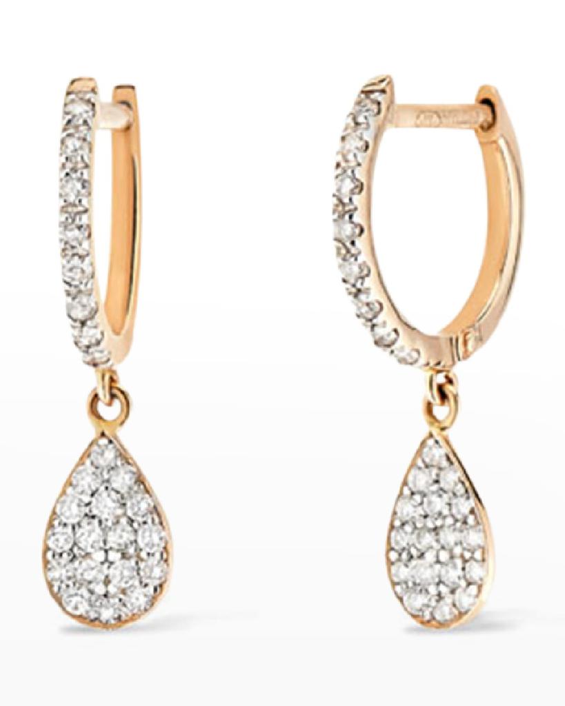 Ginette NY Diamond Bliss Hoop Earrings