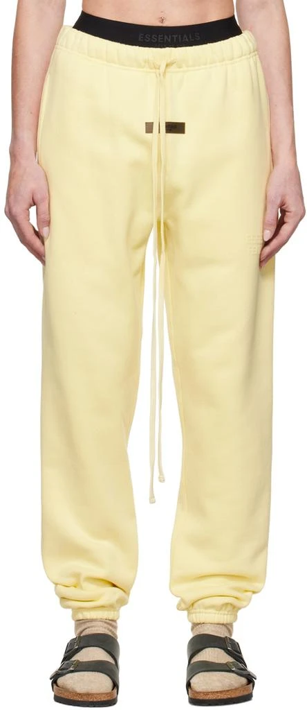 Essentials Yellow Drawstring Lounge Pants 1