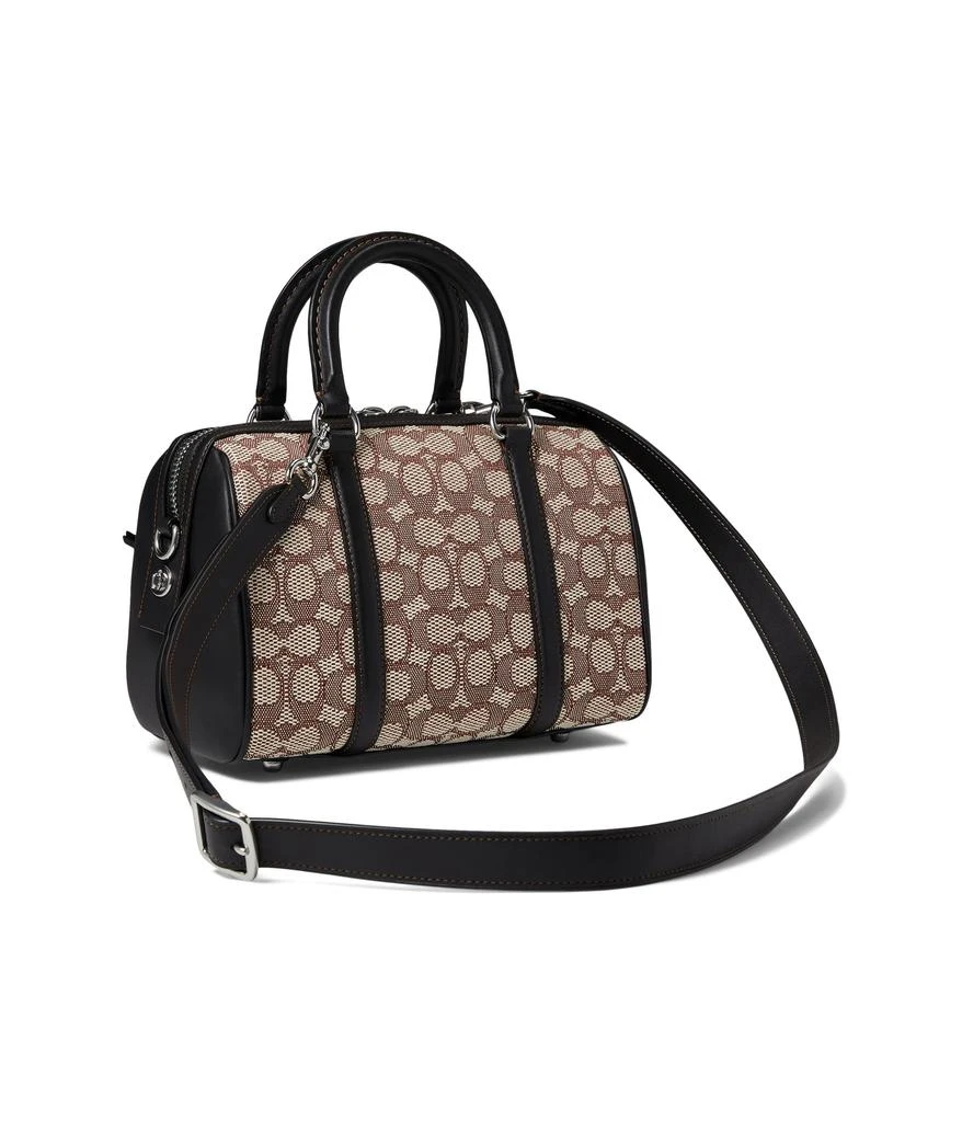 Coach Signature Textile Jacquard Ruby Satchel 25 2