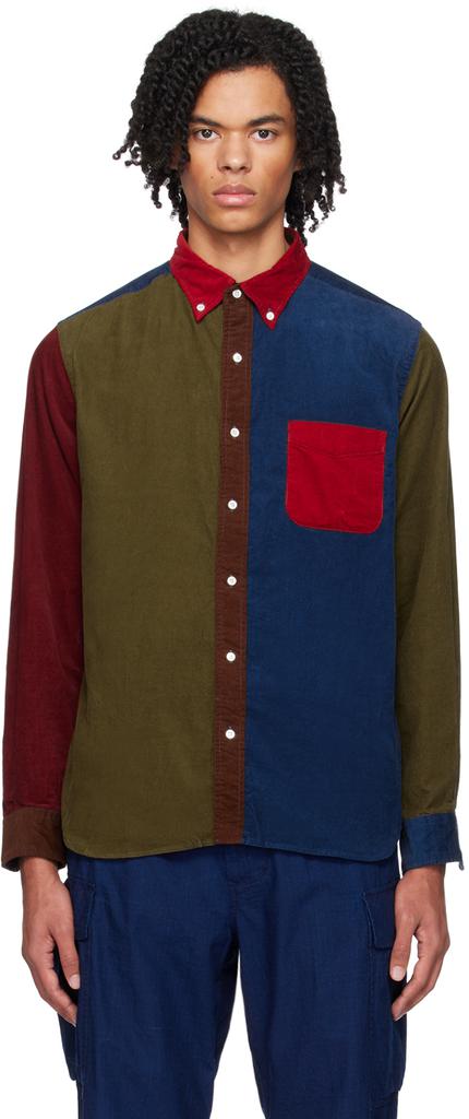 BEAMS PLUS Multicolor Paneled Shirt