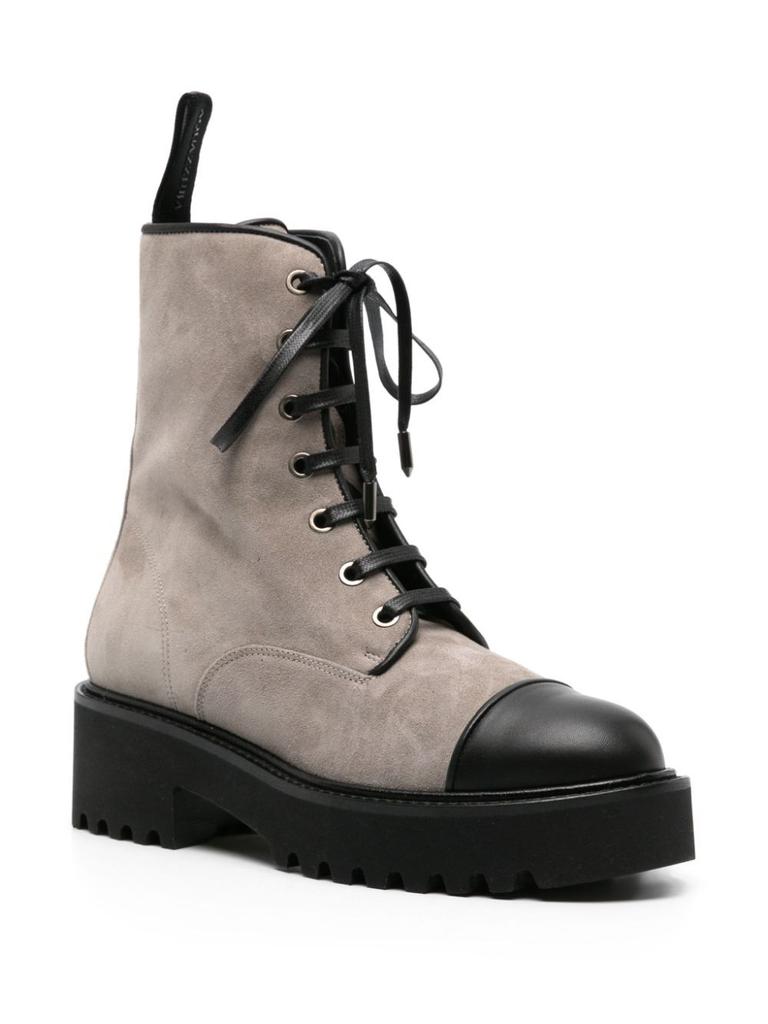 Aquazzura DESERT SUEDE LACE UP BOOTS