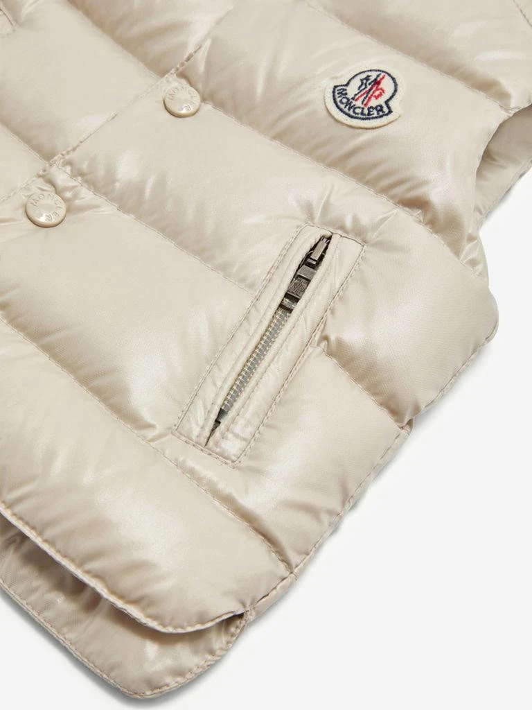 Moncler Moncler Enfant Baby Boys Bernard Down Padded Gilet in Ivory 4