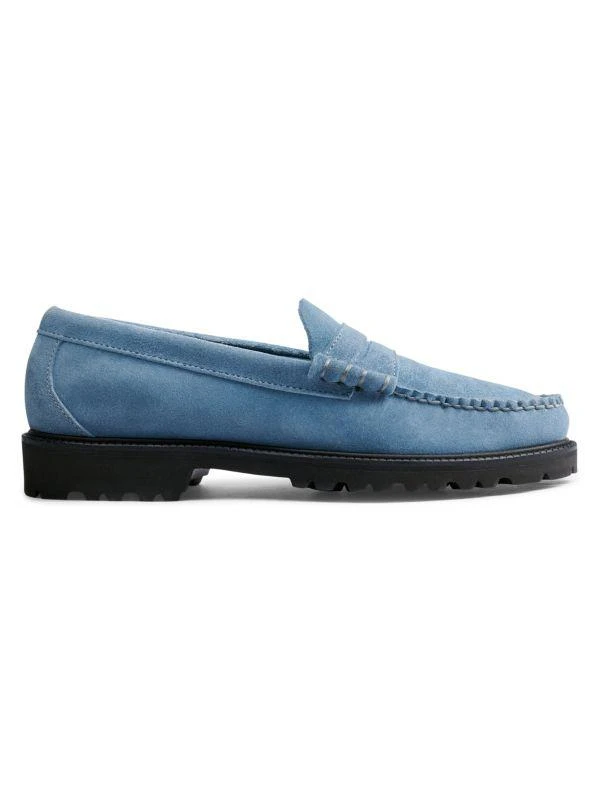 G.H. Bass Larson Suede Lug Sole Penny Loafers 1