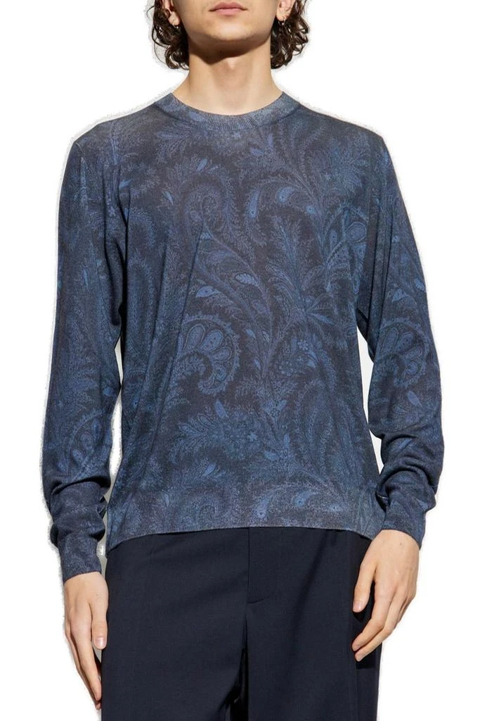 ETRO Etro Patterned Crewneck Knitted Jumper 2