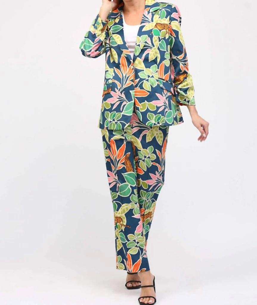 Fate Fate - Jungle Print Satin Blazer 5