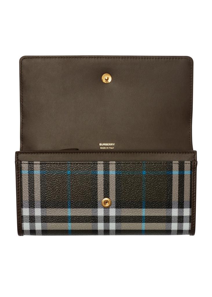 Burberry Check continental wallet