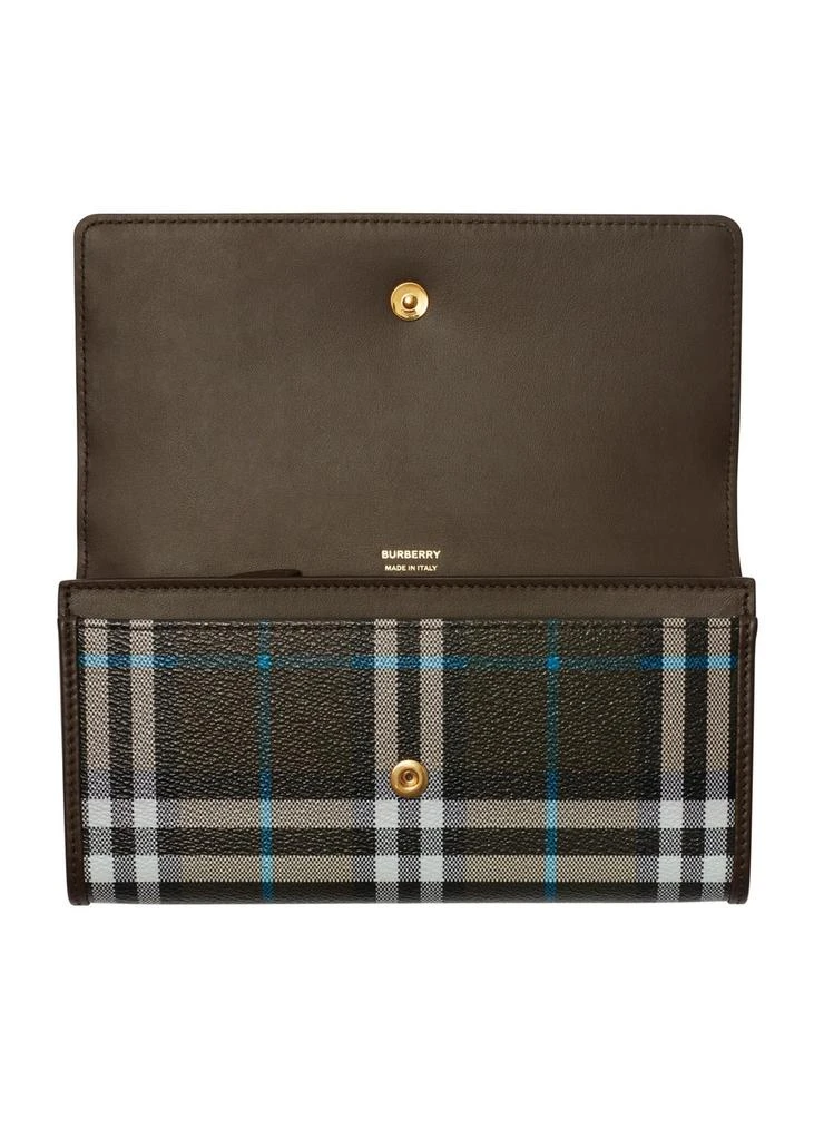 BURBERRY Check continental wallet 2