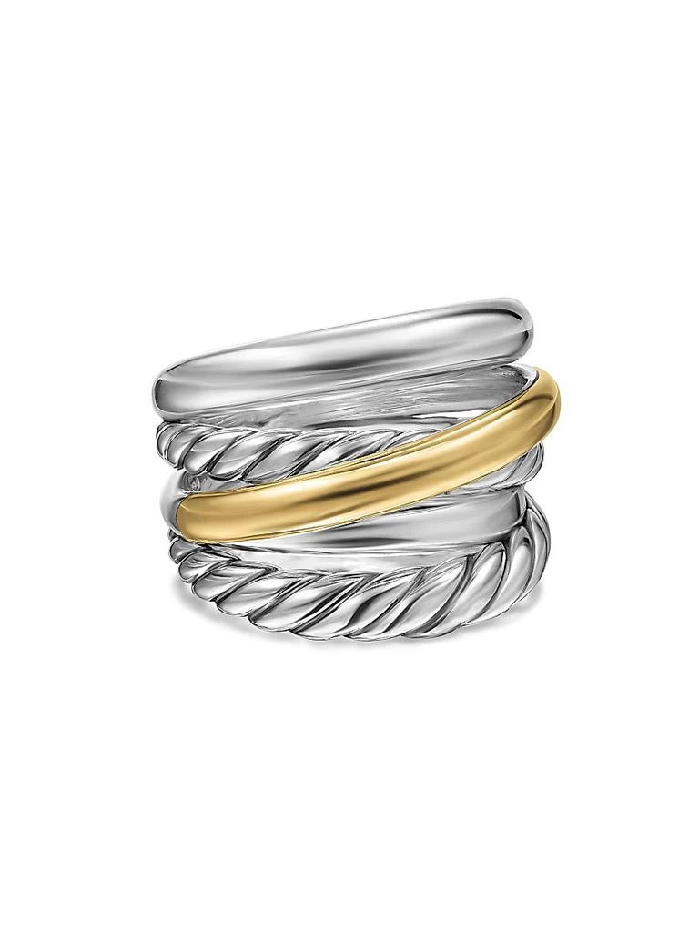 David Yurman Crossover Five Row Ring in Sterling Silver