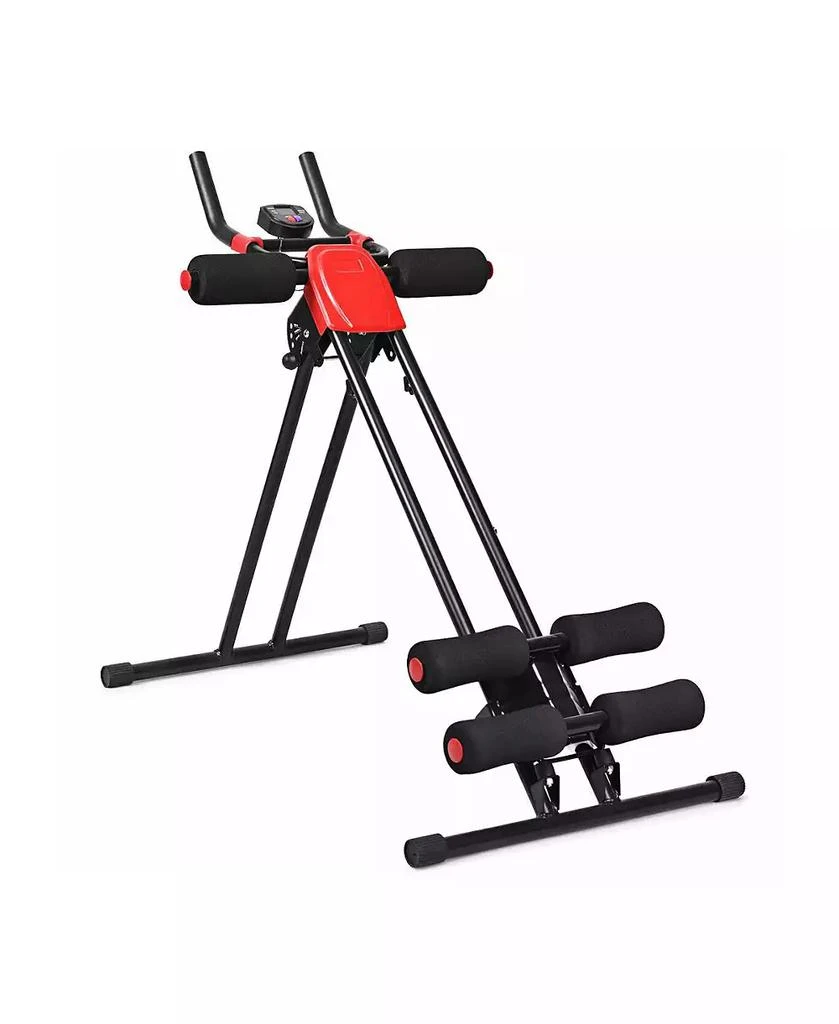 KUYOTQ Abdominal Workout Equipment with LCD Monitor for Home Gym