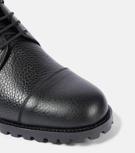 Manolo Blahnik Lugata leather lace-up boots 5