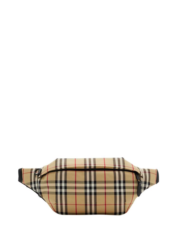【BURBERRY】SONNY BELT BAG BURBERRY Black Sonny Leather TB Quilted Belt Bum Bag