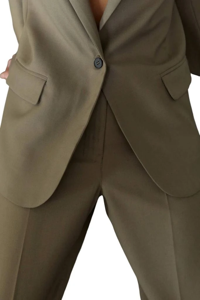 Almina Concept Oversized Wool Blazer In Khaki 5