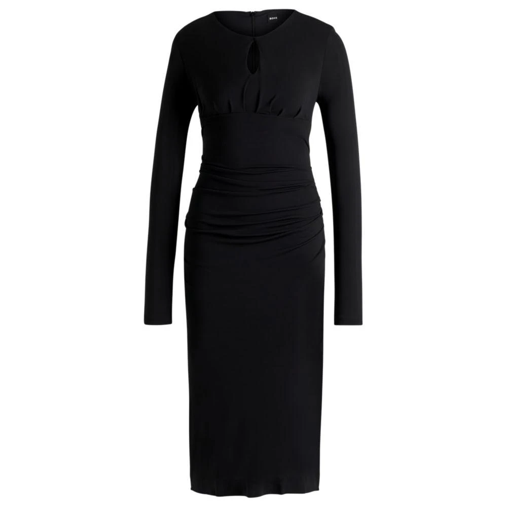 neon jersey dress Lorene Jersey Dress In Neon Green – Rhea Costa main image 0