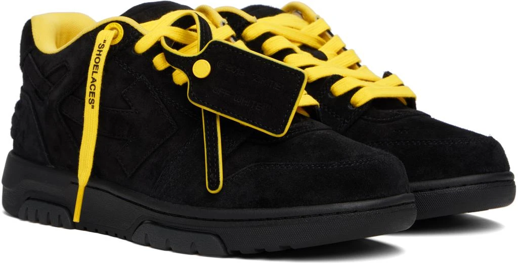 Off-White Black & Yellow Out Of Office Sneakers 4