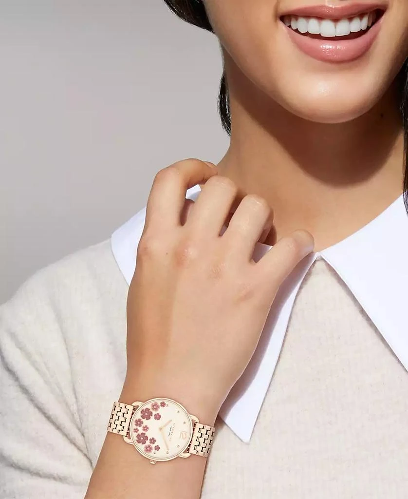 Coach Women's Elliot Rose Gold Tone Stainless Steel Bracelet Watch, 36mm 4