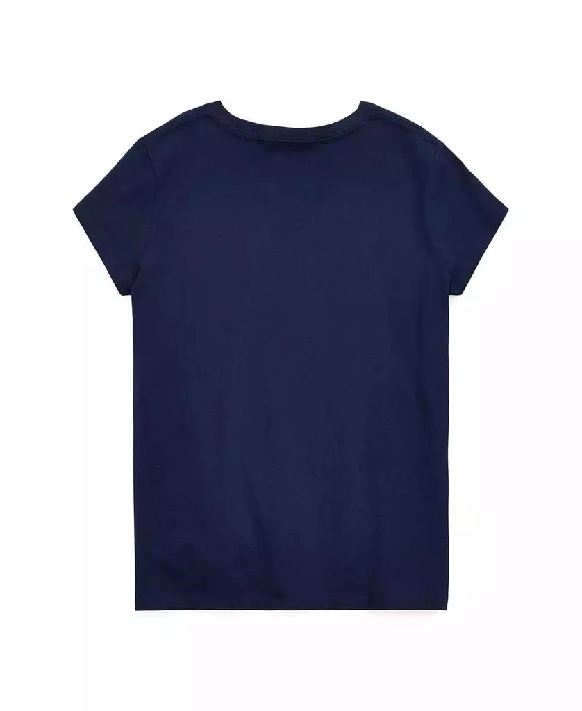 Polo Ralph Lauren Big Girls Cotton Jersey V-Neck T-shirt 3