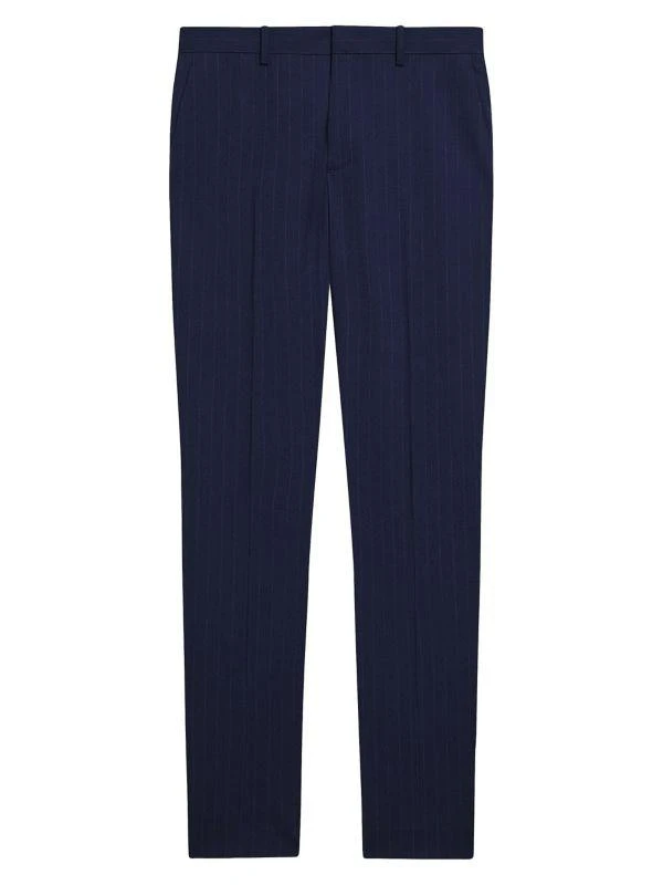 Theory Mayer Pinstriped Wool-Blend Suit Pants 4