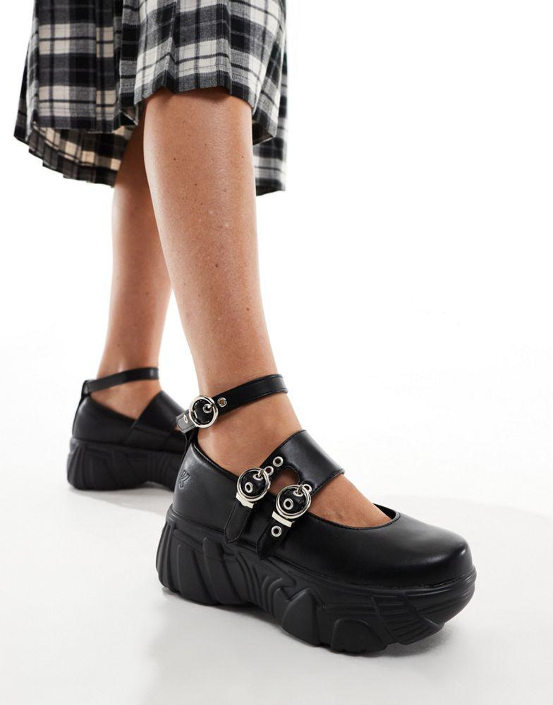Koi Footwear Koi Seraphon Mystic chunky shoes with buckles in black