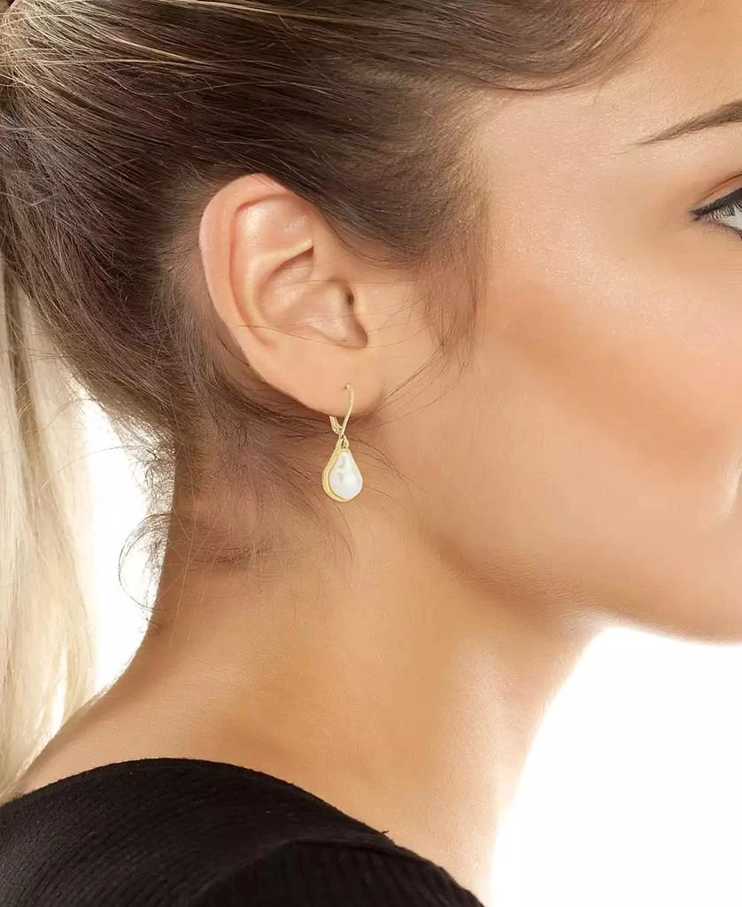 Robert Lee Morris Faux Cultivated Pearl Drop Earrings 3